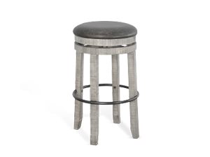Sunny Designs Alpine Grey 30 Inch Swivel Stool with Cushioned Seat