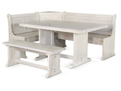 Sunny Designs Bayside Marble White Breakfast Nook