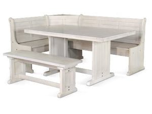 Sunny Designs Bayside Marble White Breakfast Nook