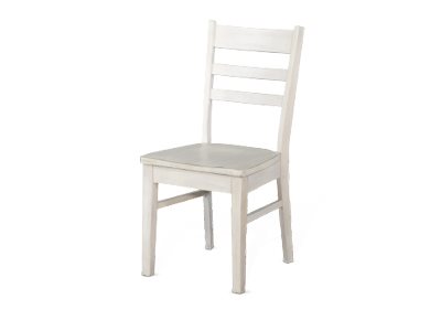 Sunny Designs Bayside Marble White Ladderback Dining Chair