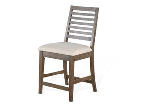 Sunny Designs Doe Valley Buckskin 24 Inch Counter Barstool with Cushioned Seat