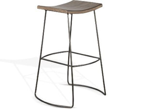 Sunny Designs Doe Valley Buckskin 30 Inch Stool Wood Seat