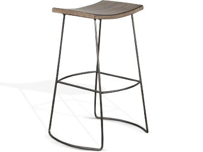 Sunny Designs Doe Valley Buckskin 30 Inch Stool Wood Seat