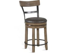 Sunny Designs Doe Valley Buckskin 38 Inch Swivel Barstool