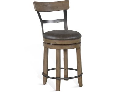 Sunny Designs Doe Valley Buckskin 38 Inch Swivel Barstool