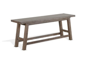 Sunny Designs Doe Valley Buckskin Counter Wood Seat Bench