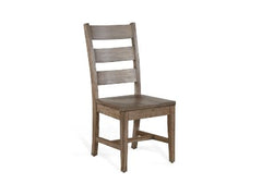 Sunny Designs Doe Valley Buckskin Ladderback Dining Chair with Stretchers Wood Seat