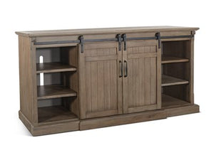 Sunny Designs Doe Valley Buckskin TV Stand 78 Inch Console with Fireplace Option