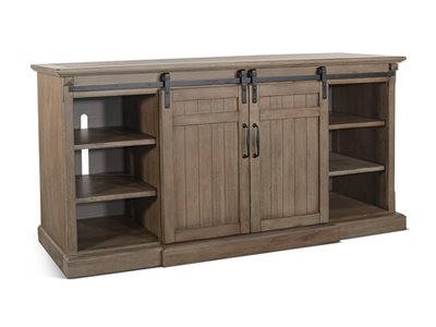 Sunny Designs Doe Valley Buckskin TV Stand 78 Inch Console with Fireplace Option