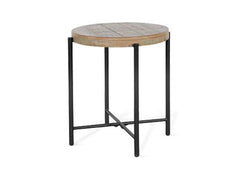 Sunny Designs Durango Weathered Brown 22 Inch Round Chair Side Table