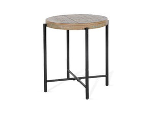 Sunny Designs Durango Weathered Brown 22 Inch Round Chair Side Table