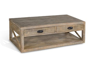 Sunny Designs Durango Weathered Brown Cocktail Table(No Basket)
