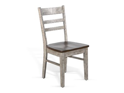 Sunny Designs Homestead Hills 37 Inch Tobacco Leaf & Alpine Grey Ladderback Dining Chair