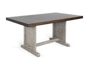 Sunny Designs Homestead Hills Tobacco Leaf & Alpine Grey Dining Table