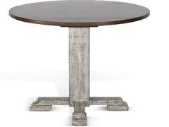 Sunny Designs Homestead Hills Tobacco Leaf & Alpine Grey Drop Leaf Dining Table