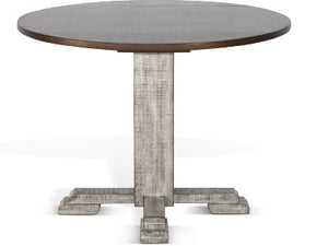 Sunny Designs Homestead Hills Tobacco Leaf & Alpine Grey Drop Leaf Dining Table