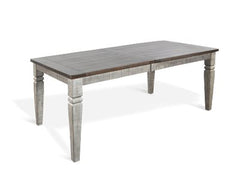 Sunny Designs Homestead Hills Tobacco Leaf & Alpine Grey 66-90 Inch Extension Dining Table