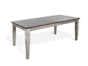 Sunny Designs Homestead Hills Tobacco Leaf & Alpine Grey 66-90 Inch Extension Dining Table