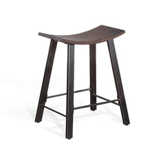 Sunny Designs Homestead Tobacco Leaf 24 Inch Stool Wood Seat