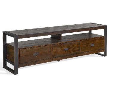 Sunny Designs Homestead Tobacco Leaf 78 Inch TV Stand Console
