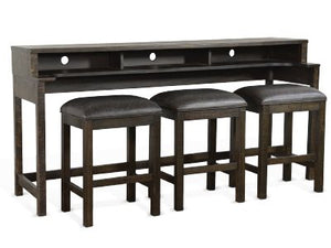 Sunny Designs Homestead Tobacco Leaf Console Table with Usb Power Pack