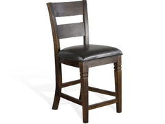 Sunny Designs Homestead Tobacco Leaf Ladderback 41 Inch Barstool
