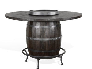 Sunny Designs Homestead Tobacco Leaf Round Pub Table