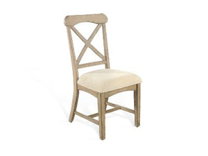 Sunny Designs Marina Beach Pebble Dining Chair with Cushioned Seat