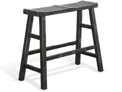 Sunny Designs Marina Black Sand 30 Inch Wood Seat Bench