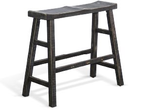 Sunny Designs Marina Black Sand 30 Inch Wood Seat Bench
