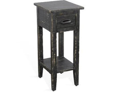 Sunny Designs Marina Black Sand Chair Side Table