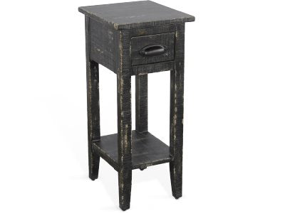 Sunny Designs Marina Black Sand Chair Side Table
