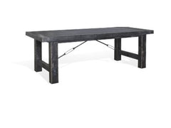 Sunny Designs Marina Black Sand Extension Dining Table