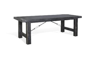 Sunny Designs Marina Black Sand Extension Dining Table