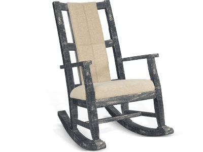 Sunny Designs Marina Black Sand Rocker Cushioned Seat & Back