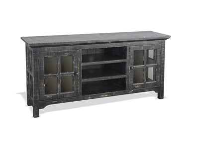 Sunny Designs Marina Black Sand TV Stand Console