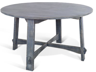Sunny Designs Marina Ocean Blue 54 Inch Round Dining Table