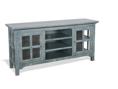 Sunny Designs Marina Seagrass TV Stand Console