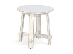 Sunny Designs Marina White Sand 24 Inch End Table