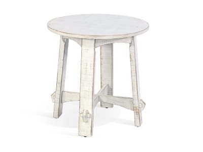 Sunny Designs Marina White Sand 24 Inch End Table