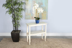 Sunny Designs Marina White Sand 28 Inch Side Table