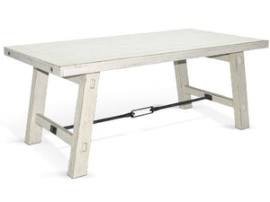Sunny Designs Marina White Sand Dining Table