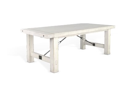 Sunny Designs Marina White Sand Extension Dining Table