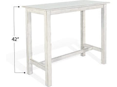 Sunny Designs Marina White Sand Pub Table