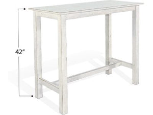 Sunny Designs Marina White Sand Pub Table
