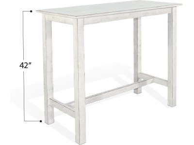 Sunny Designs Marina White Sand Pub Table