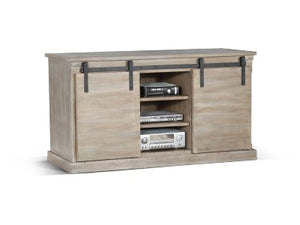 Sunny Designs Mountain Ash Barn Door 65 Inch TV Stand Console