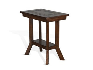 Sunny Designs Santa Fe Dark Chocolate 25 Inch Chair Side Table