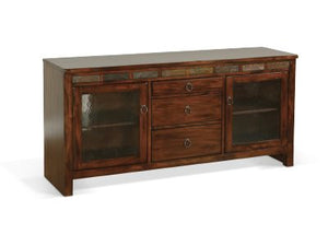 Sunny Designs Santa Fe Dark Chocolate 60 Inch TV Stand Console