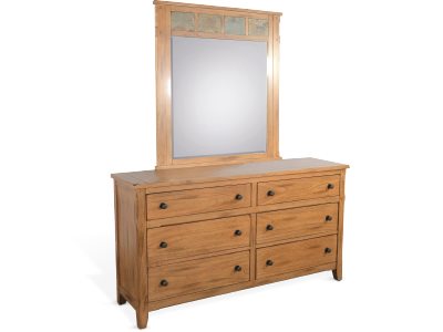 Sunny Designs Sedona Rustic Oak Petite Mirror